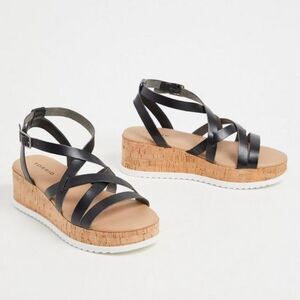 Torrid 8W 8 WIDE Black GLADIATOR LGladiator Sandal - New